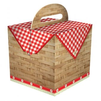 Caixa Cestinha Chapeuzinho Vermelho c/8 Junco