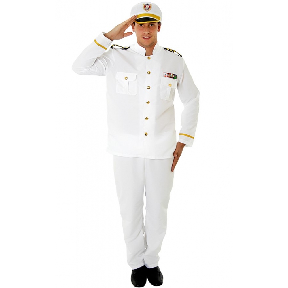 Fantasia Comandante Naval Adulto Sulamericana - Fantasias Adultos
