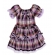 Conjunto Junino Infantil Xadrez Roxo - Fantasias Juninas