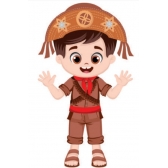 Painel E.V.A Lampião Junino Piffer - Festa Junina