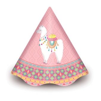 Chapéu Cone Love Lhama c/8 Junco