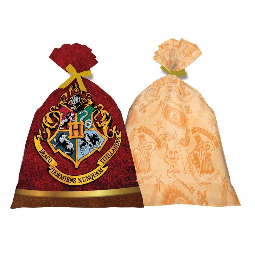 Sacola Plástica Harry Potter c/8 Festcolor - Temas infantis