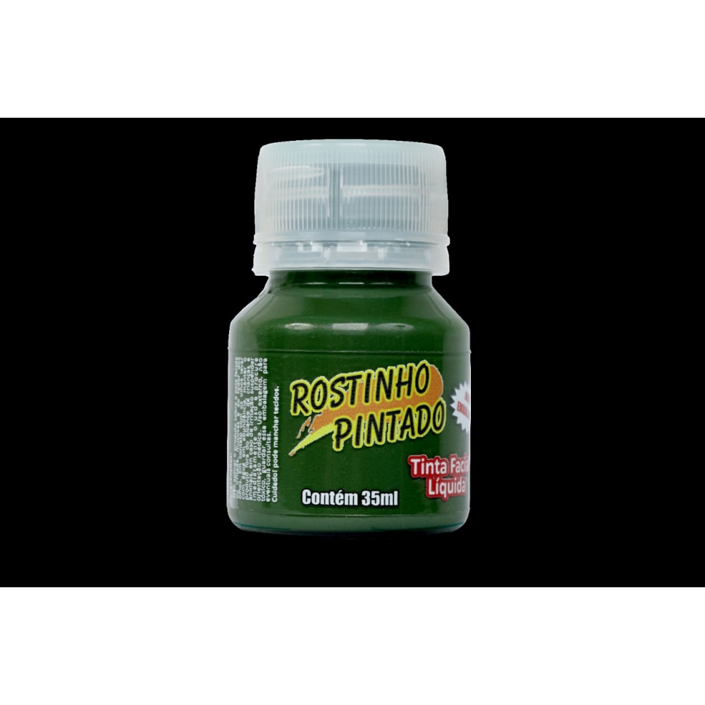 Tinta Facial Líquida 35ml Rostinho Pintado - Verde Bandeira - Verde Bandeira