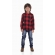 Camisa Junina Infantil Flanela Xadrez Vermelha - Fantasias Juninas