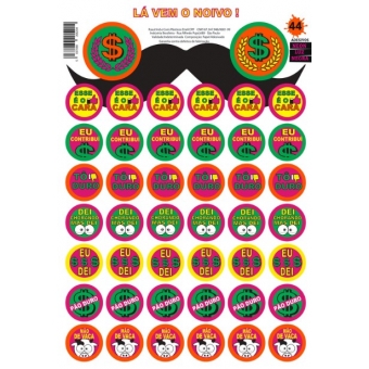 Adesivo Casamento Neon Lá Vem o Noivo c/44 Rasul