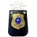 Distintivo Policial Dourado Com Corrente Para Fantasia - Acessórios para fantasia