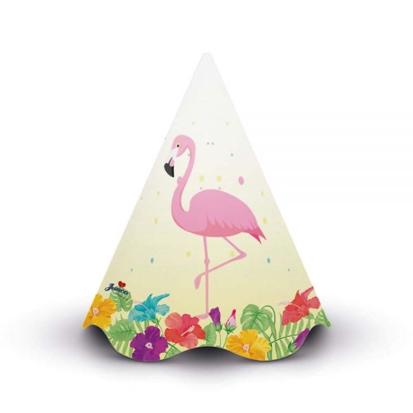 Chapéu Cone Tropical c/8 Junco - Temas Infantis