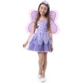 Fantasia Fadinha Lilás Infantil Sulamericana - Infantis