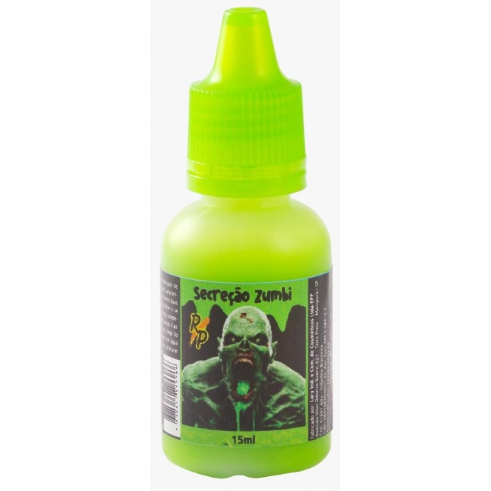 Secreção Zumbi Verde 15ml Rostinho Pintado - Halloween