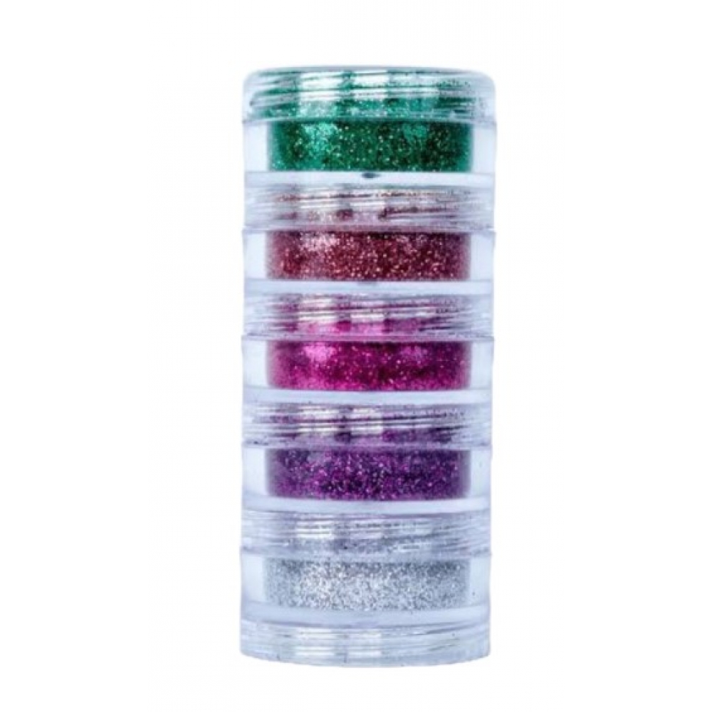 Torre Glitter em Gel Rostinho Pintado - 5 Cores - Maquiagem