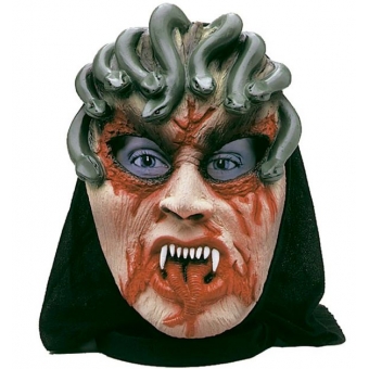 Máscara Látex Medusa Capuz Spook