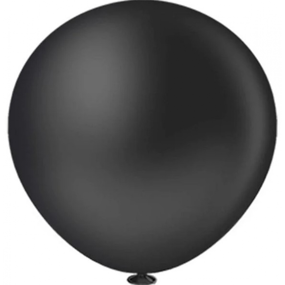 Balão Maxiball Liso Preto Pic Pic - Balões
