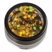 Glitter Formatos 2g Flor Ouro Colormake - Maquiagem