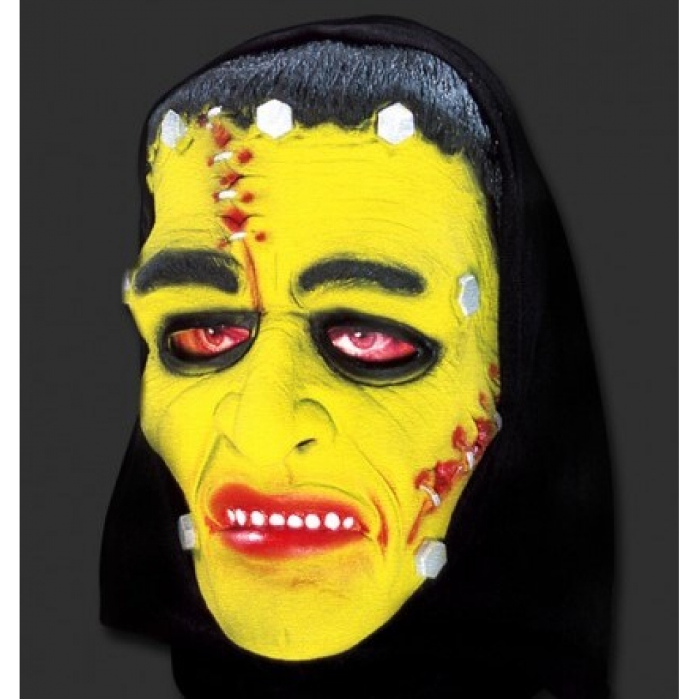 Máscara Látex Frankstein Capuz Spook - Máscaras