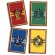 Quadros Decorativos Harry Potter c/4 Festcolor - Temas Infantis Festcolor