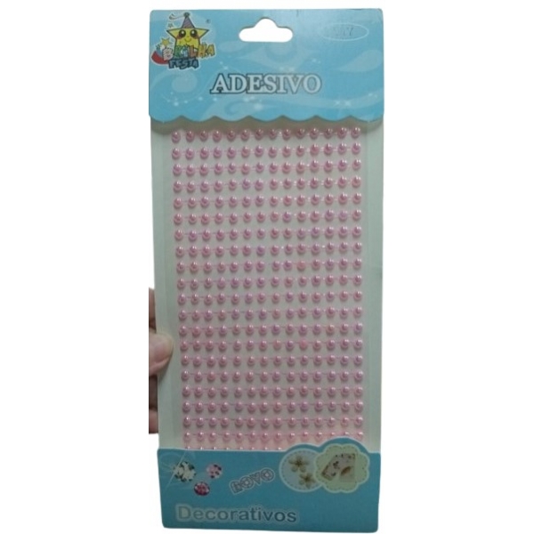 Pérola Pink Furta Cor Autoadesiva Tamanho 4 c/ 266. - Lembrancinhas