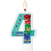 Vela Numeral PJ Masks Regina Festas - Temas Infantis