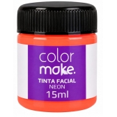 Tinta Facial Líquida 15ml Neon Vermelha Colormake - Pintura Facial