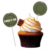 Bandeirinha Para Doces Free Fire c/8 Festcolor - Temas Infantis