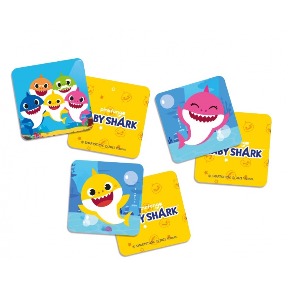 Lembrancinha Jogo da Memória Baby Shark c/4 Cromus - Temas Infantis