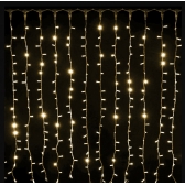 Pisca Cortina 900 Led 4x3 Metros Branco Quente 110V - Natal