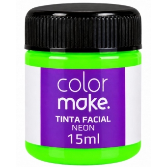 Tinta Facial Líquida 15ml Neon Verde Colormake