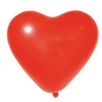 Balão 10 Coração Vermelho c/25 Pic Pic