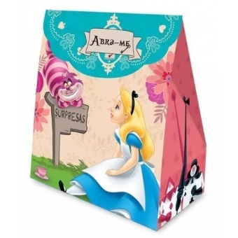 Caixa Surpresa Alice no País das Maravilhas c/8 Regina Festas