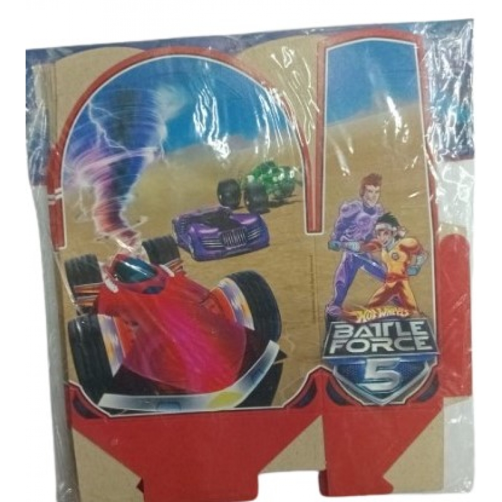 Caixa Para Lembrancinhas Hot Wheels Battle Force c/8 Regina Festas - Outlet