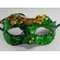 Máscara Veneza Paetê Verde e Dourada - Máscaras