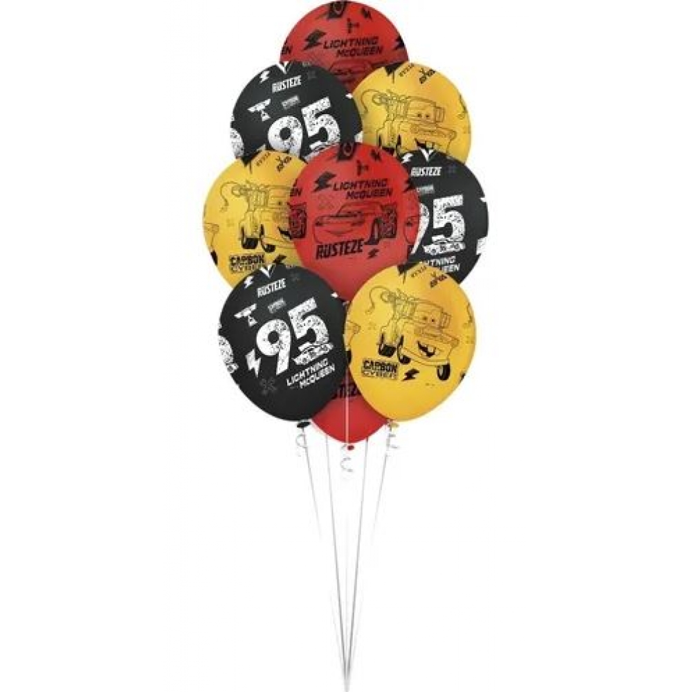 Balão Premium 12 Carros Disney c/10 Regina Festas - Temas Infantis