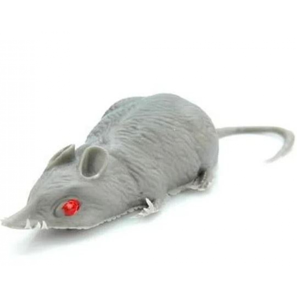 Rato Cinza de Borracha Pim Pum - Halloween