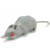 Rato Cinza de Borracha Pim Pum - Halloween