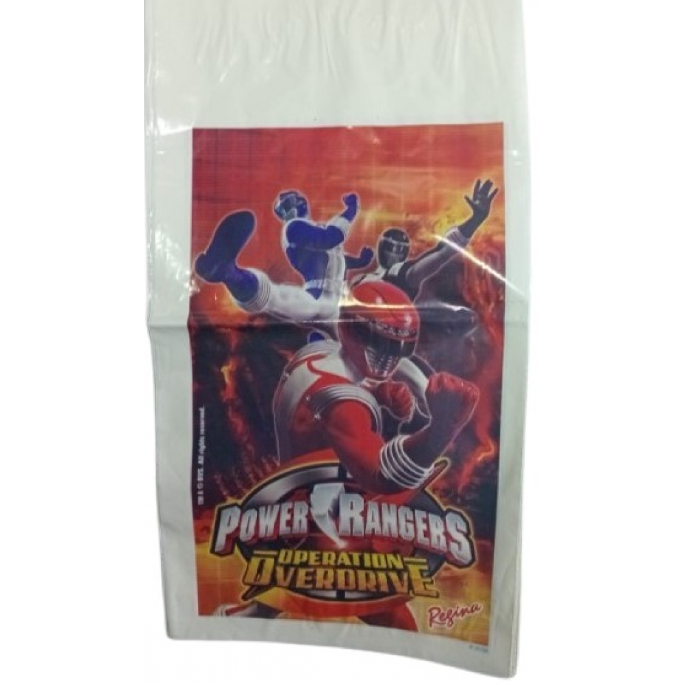 Sacola Plástica Power Rangers Operation Overdrive c/8 Regina Festas - Outlet