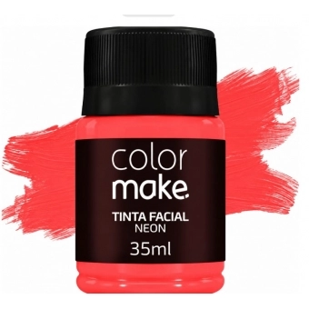 Tinta Facial Líquida 35ml Neon Vermelha Colormake