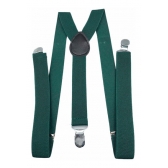 Suspensório Ajustável Adulto Liso Verde Bandeira - Acessórios Para Fantasia