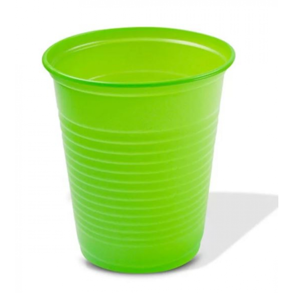 Copo Plástico 200ml Biodegradável Verde c/50 Trik Trik - Descartáveis