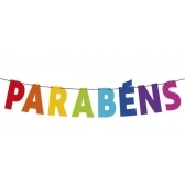 Faixa Parabéns Colorida Regina Festas - Aniversário