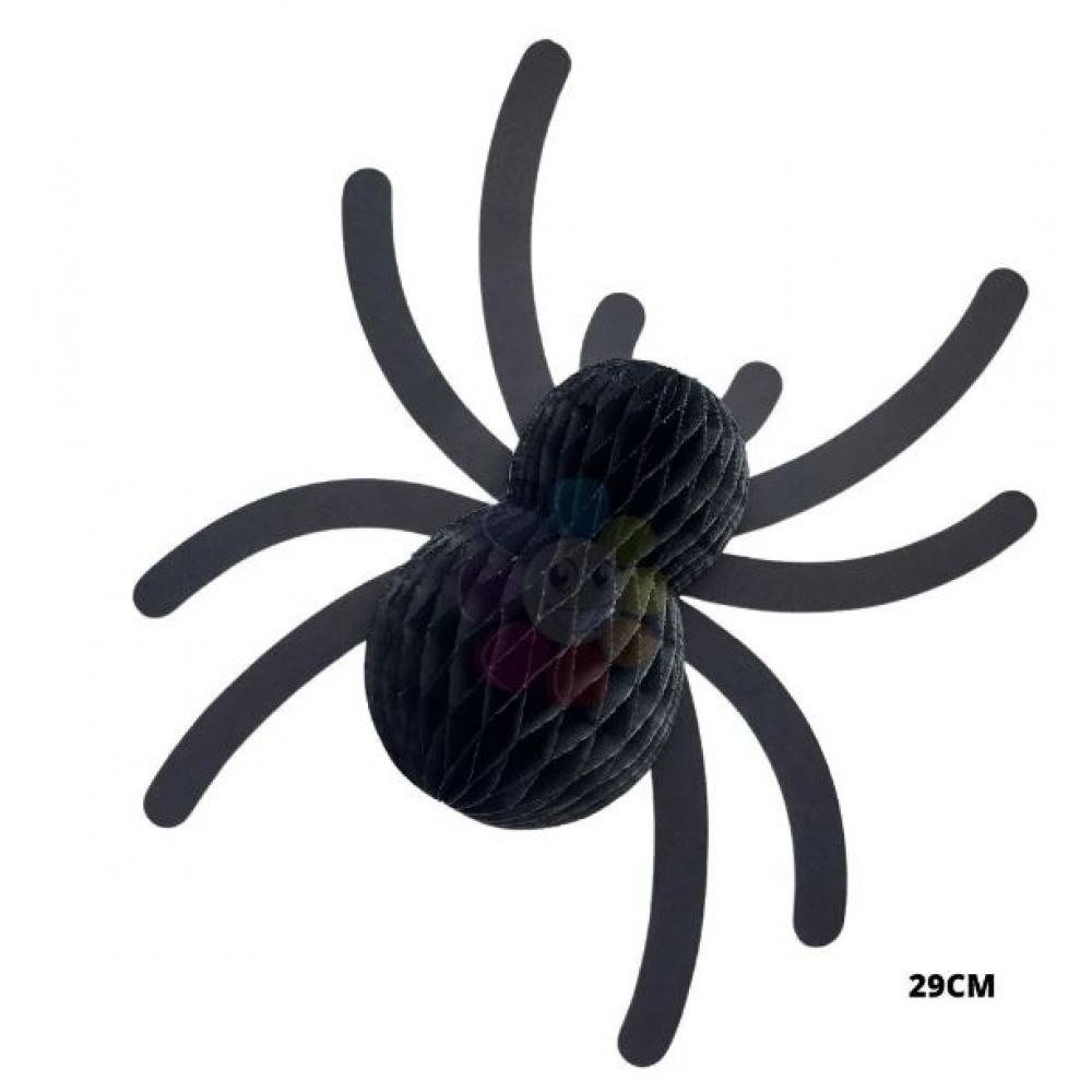 Enfeite Halloween Aranha de Papel 20cm Girotoy - Halloween