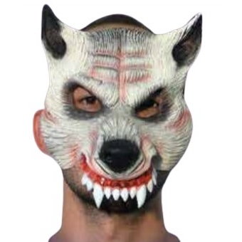 Máscara Látex Lobo Assassino Metade Spook