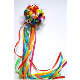 Presilha Junina Pompom com Fitas