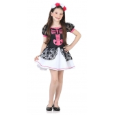Fantasia Caveira Mexicana Infantil Sulamericana - Outlet