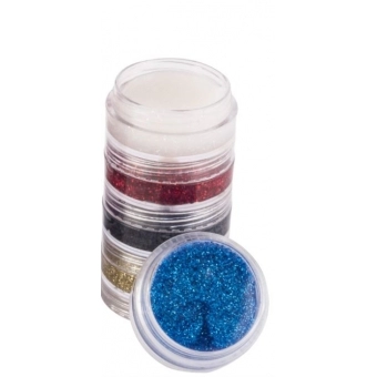 Torre Glitter em Pó Rostinho Pintado 5 Cores