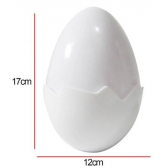 Ovo Acrílico Branco 17cm Unidade - Embalagens