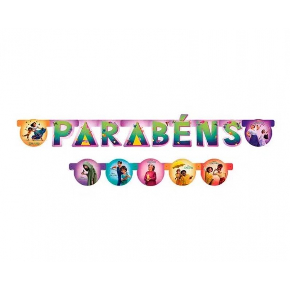 Faixa Parabéns Encanto Regina Festas - Temas Infantis