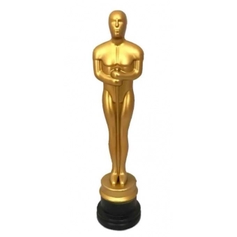 Enfeite Oscar Plástico Dourado