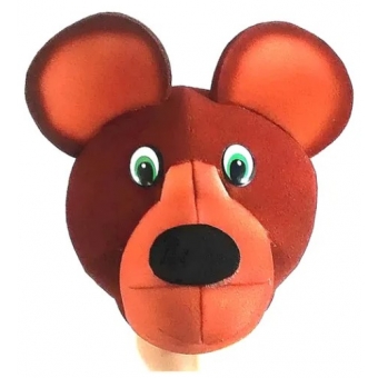 Chapéu Urso Marrom em Espuma