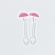 Mini Colher Guarda Chuva Rosa c/10 Kofu Festas - Descartáveis
