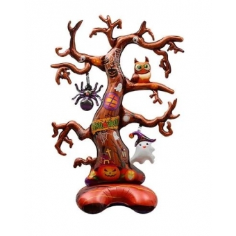 Balão Metalizado Árvore Decorada Halloween