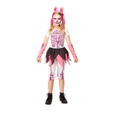 Fantasia Esqueleto Pink Skull Infantil Super - Fantasias Infantis